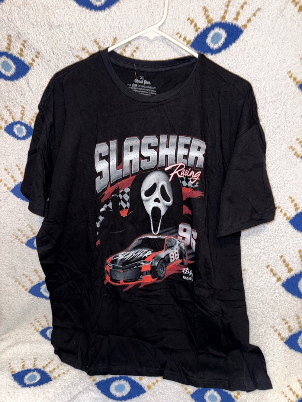 Ghost face Racing Graphic Tee - Black